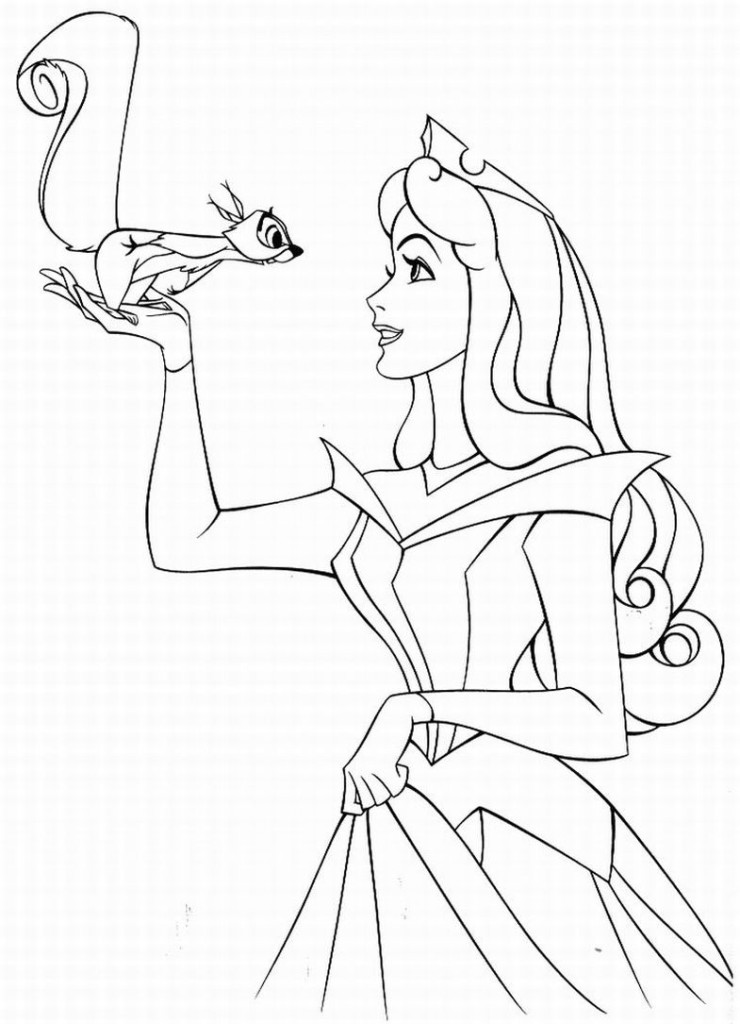 Princesa Aurora Para Colorear Imprimir Y Pintar 5761