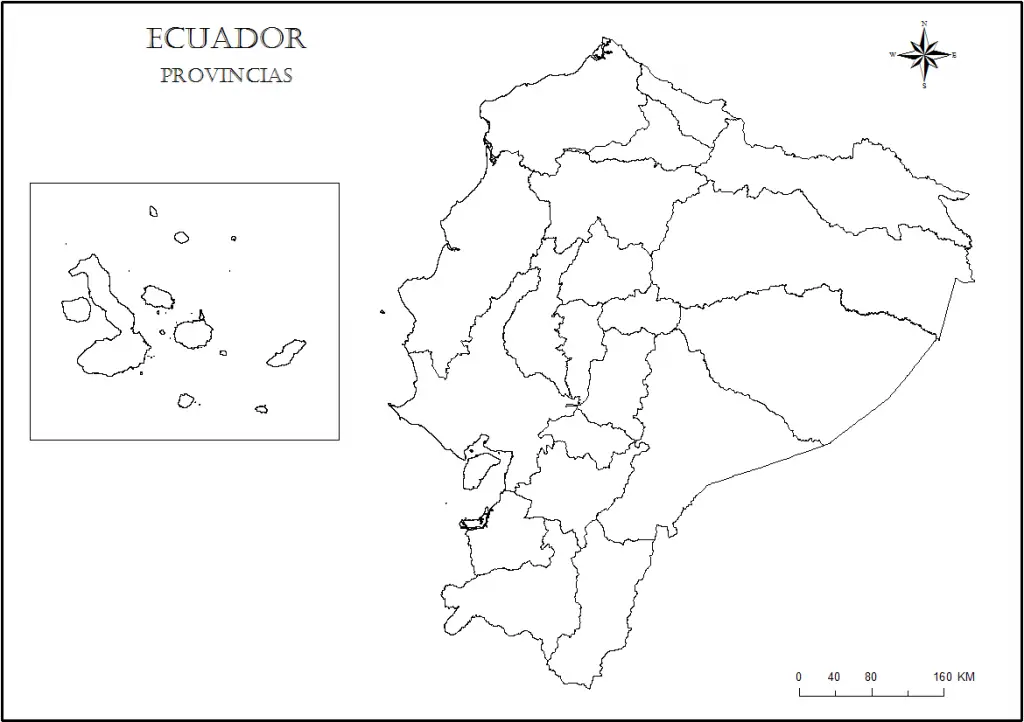 Mapa Del Ecuador Para Colorear