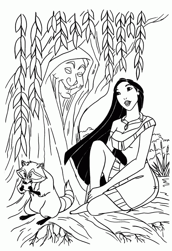 Pocahontas Para Colorear Pintar E Imprimir