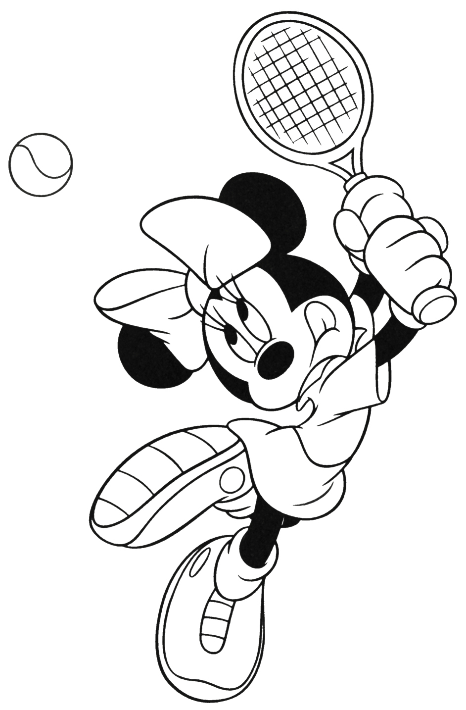 colorear minnie