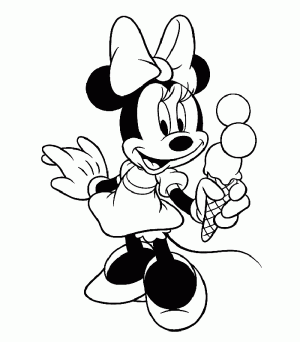 dibujos de minnie mouse para colorear