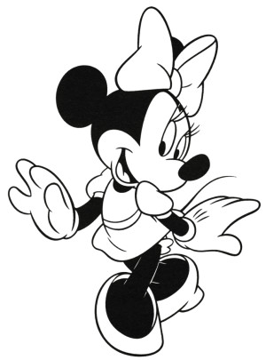 dibujos de minnie para colorear