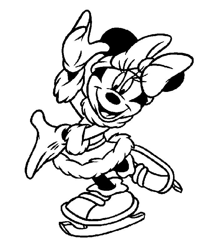 dibujos de minnie para imprimir