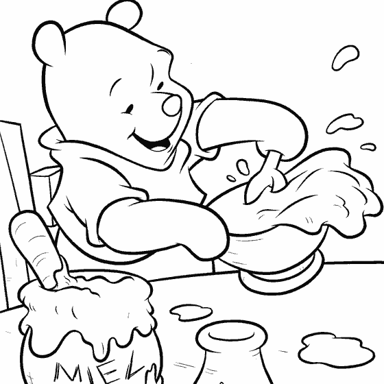 pooh para colorear