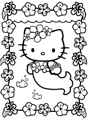 dibujos colorear hello kitty