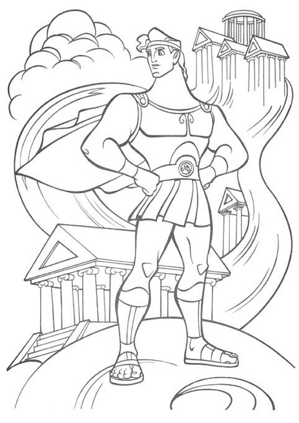 hercules para colorear