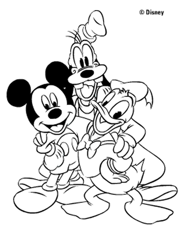 dibujos para colorar mickey