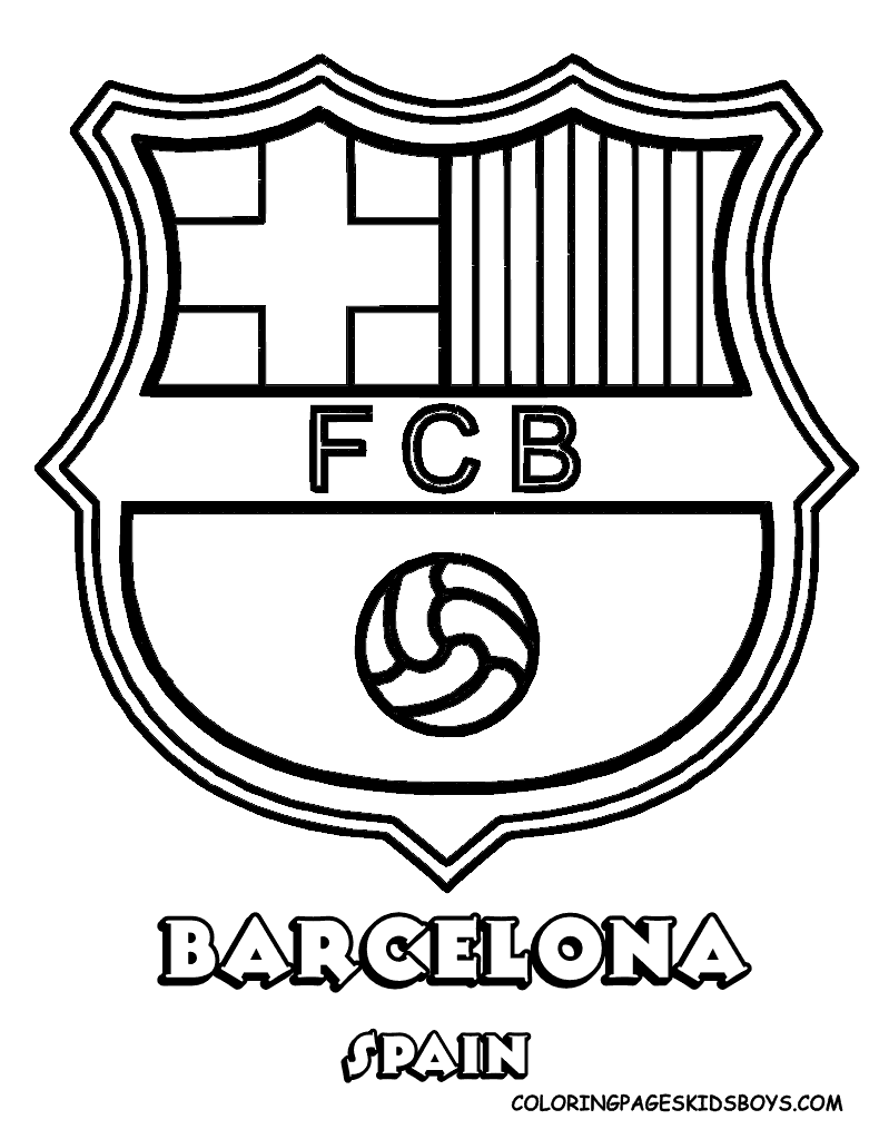 escudos de futbol para colorear