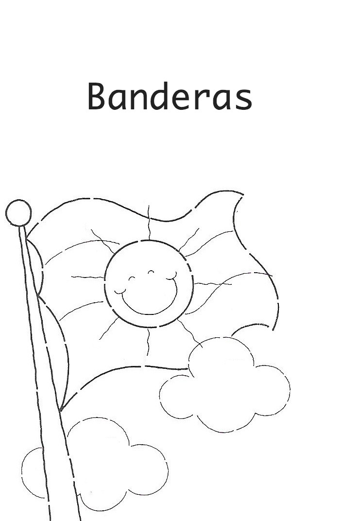 banderas para colorear