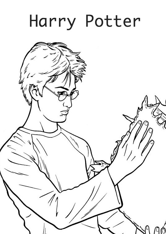 Harry Potter para colorear