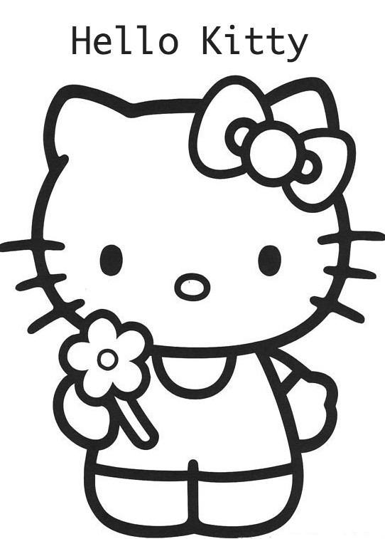 Hello Kitty para colorear